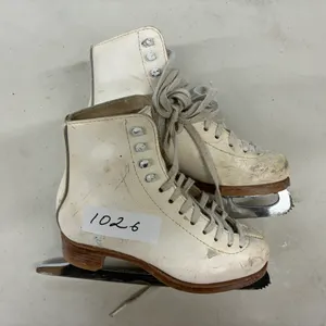 White Leather Figure Skates, Size Undetermined