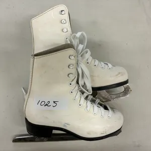 White Leather Figure Skates, Size 13