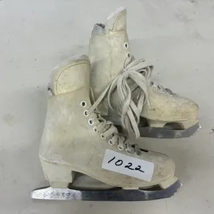 White Leather Figure Skates, Size 12