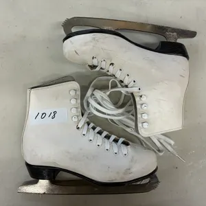 White Leather Figure Skates, Size 35