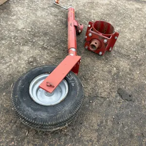 Auger Mover Jack, with Swivel Wheel, Band Clamp, for 6” Auger