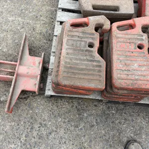 (10) Belarus Suitcase Weights, with Front Hitch/Weight Bracket