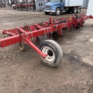 White 378 8R30” Cultivator, on Folding 26’ 5”x7” Bar, (2) Gauge Wheels, (2) Stabilizer Disks, (5) Da