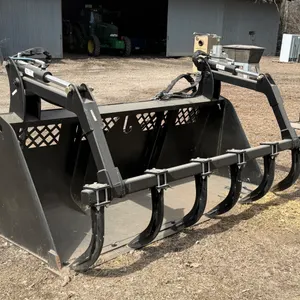 Jenkens 8’ Grapple Bucket with John Deere Hookup, Fits a Global Attachment