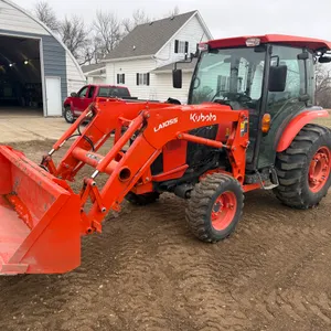 2023 Kubota L6060 MFWD Tractor with a LA1055 Loader and L4479 Front Mount Snow Blower, 347 Hours, 60