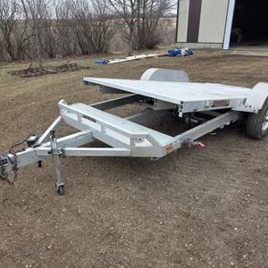 2015 Aluma 8216h Tilt Bed Trailer, Tandem Axle, 15” Tires, 16’ Bed with 2’ Front, 80” Wide, 5,200lb