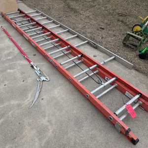 Werner 24’ Fiberglass Extension Ladder, Aluminum Ladder, Pole Saw