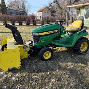 2006 John Deere X540 Lawn Tractor, 47” Snowblower, 54” Deck, 426 Hours, With Rear Chains, Kawasaki E