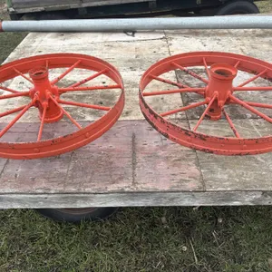 (2) Steel Wheels, 34” Dia, Buying All for One Money