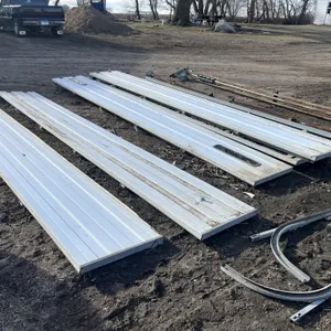 16’ Wide By 12’ High Overhead Door, Comes with Track and Electric Door Opener