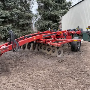 Case IH 530B Ecolo-Tiger 5 Shank Disk Ripper, Rear Leveling Disks, 16.5L-16.1 Tires, SN:JFH0007470,