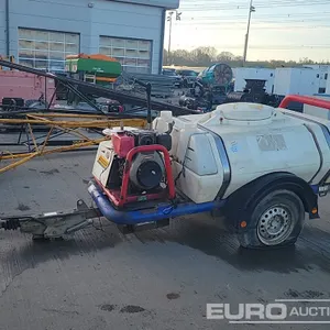Brendon Powerwashers Single Axle Plastic Water Bowser, Yanmar Pressure Washer 