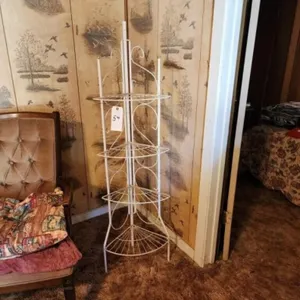 Tall 4 tier White  Plant Stand
