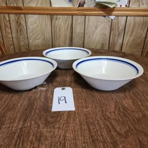 Blue & White Serving Bowls Qty 3