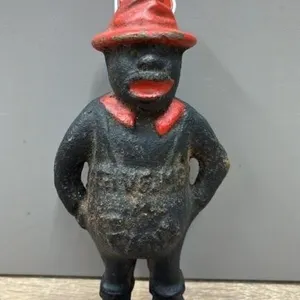 REPRODUCTION Black Americana Penny Bank. 5.5”H.