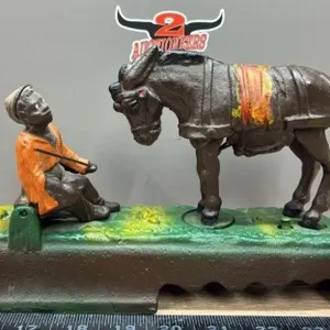 REPRODUCTION Cast Iron Action Coin Bank.