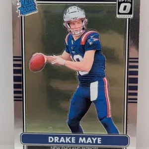 2024 Optic Rated Rookie Drake Maye (Red Back) #3