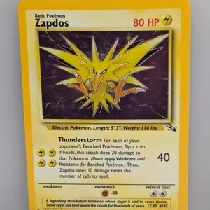 Pokemon 1999 Zapdos Holo 15 *MP