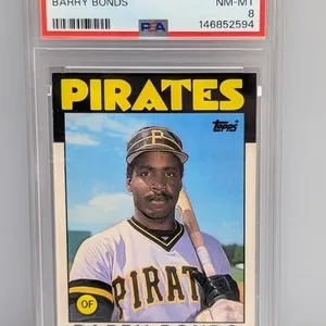 1986 Topps Traded Barry Bonds 11T PSA 8