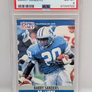 1990 Pro Set Barry Sanders #102 2nd Year PSA 8