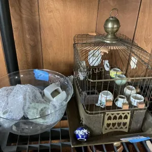 2 Items - Hendryx Brass Birdcage & Accessories