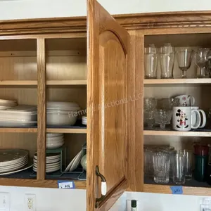 Contents of Two Upper Cabinets - Bring Boxes.