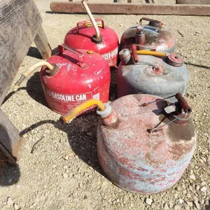 5 metal gas cans