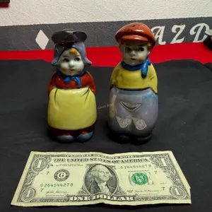 Lusterware - Dutch Boy (sugar shaker) & Girl