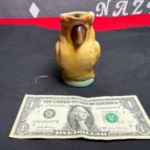 Erphilia Czech cream pitcher - brown parrot