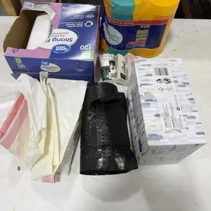 Trash Bags, Kleenex, Disinfectant Wipes