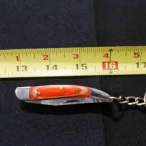 Miniature Folding Pocket Knife With Keychain