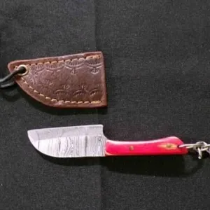 Miniature Modified Knife With Sheath & Keychain