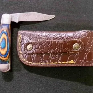 Folding Pocket Knife With Sheath