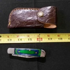Folding Pocket Knife With Sheath