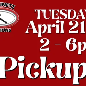 Pickup Tuesday, April 21 2-6pm MELVILLE