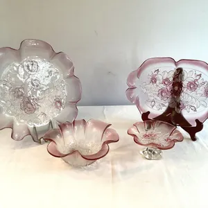 Vintage Walther Glass "Rosella" Serving Dishes by Mikasa