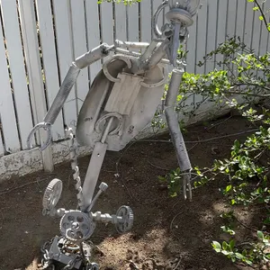 Repurposed Metal Yard Statue