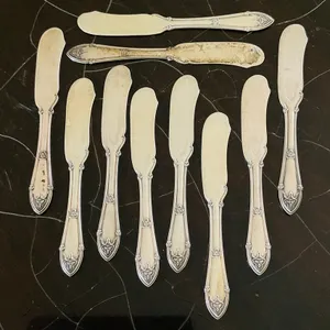 Antique Sterling Silver Butter Knives