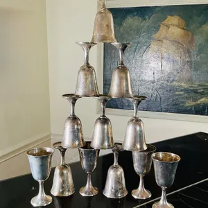 Vintage Sterling Silver Goblets