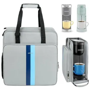 LEFOR-2Â Coffee Maker Travel Bag Compatible with Keurig K-Mini,Single Serve Coffee Brewer Carrying C