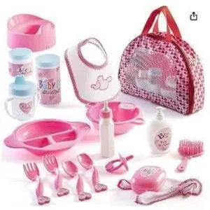 Baby Doll Accessories Carrying Bag, 18 Pieces by Fisher-Price