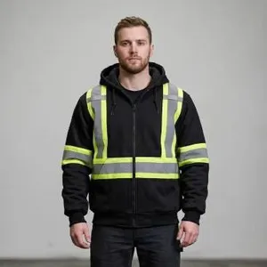Pioneer 6925BK/V1060471 High-Visibility Protective Jacket - 3XL - Black