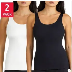 2 Pack Frank And Oak Womenâ€™s Smoothing Contour Tank, M/M