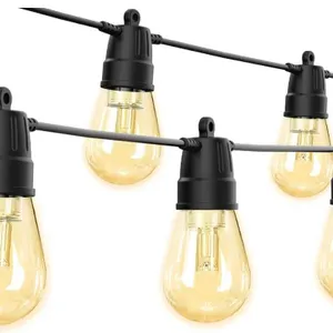 S14 2700K LED Outdoor String Lights with Adjustable Brightness