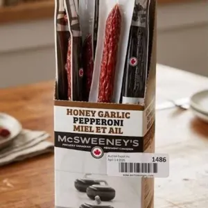 McSweeney's Honey Garlic Pepperoni, 10 x 80g, Product of Canada
