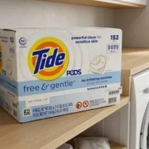 Tide Pods Free and Gentle Unscented Detergent (152 Pods)
