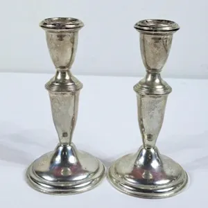 Birks Sterling Silver Candle Holders