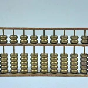 Vintage Solid Brass Abacus