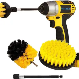 NEW YIHATA 4 Pack Drill Brush,Multi-Purpose Shower