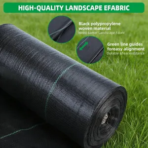 NEW $88 (4ftx300ft) Weed Barrier Landscape Fabric